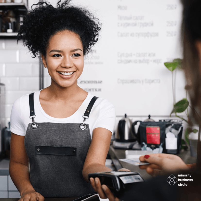 woman at register